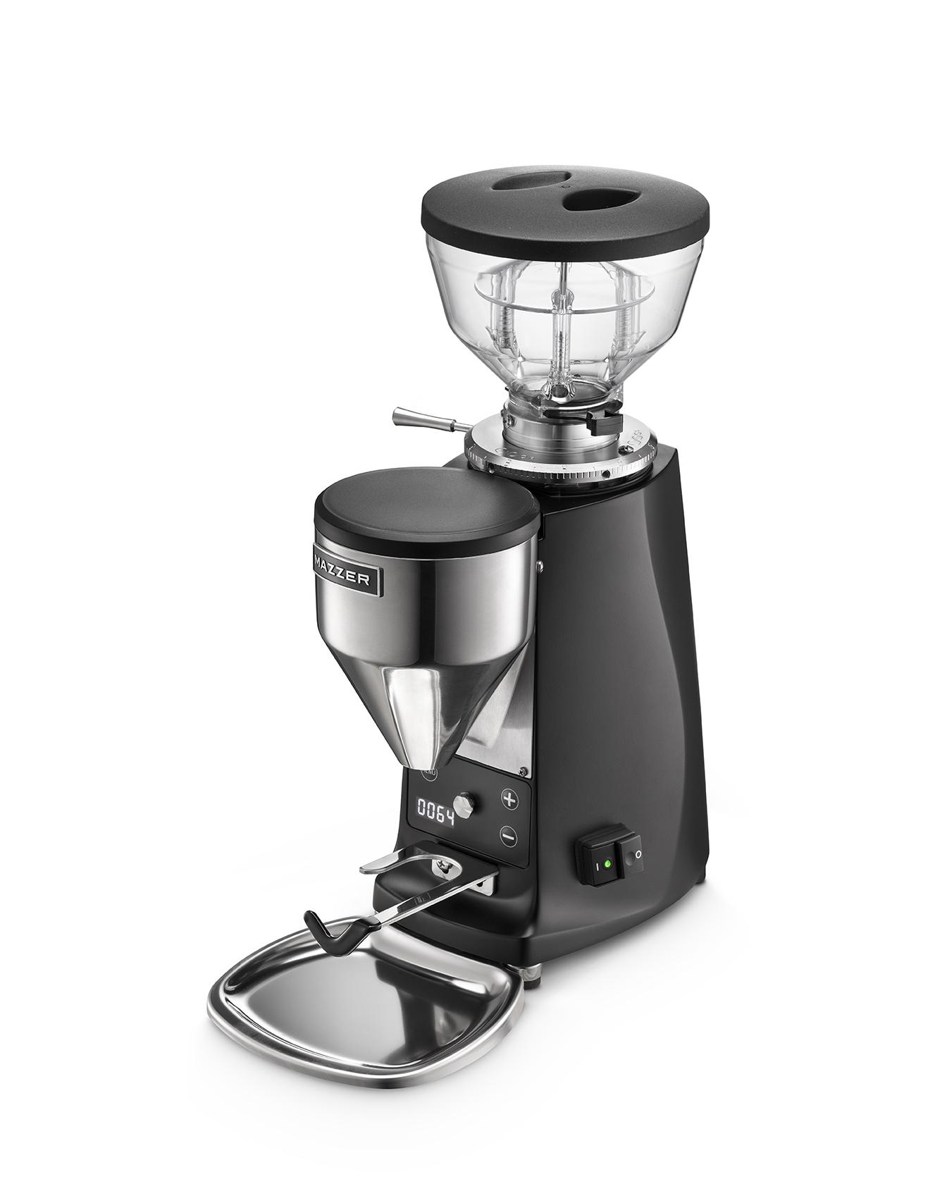 Mazzer_Mini B_matt_black_3-4_front_320_hopper